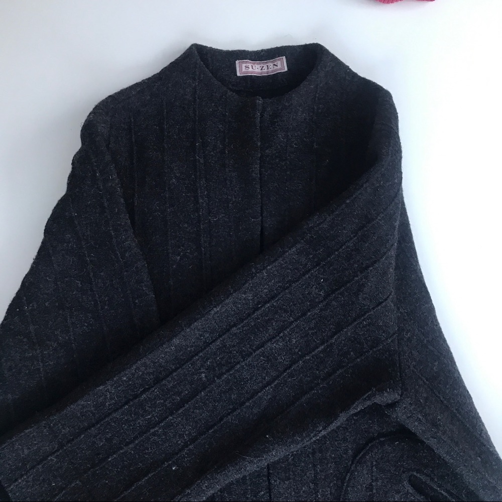 SU ZEN unique artisan wool coat